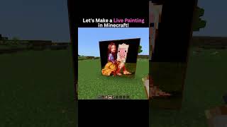 Live Painting In Minecraft 😅 | Minecraft viral build hacks | #shorts #viral #minecraft #build