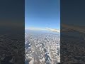 Frozen Germany Landscape. Flight from Munich to Prague