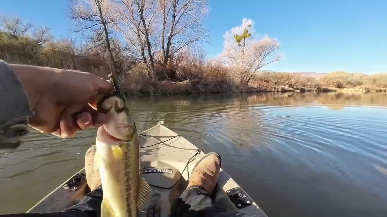 Verde River cold morning at Tuzigoot Bass fishing