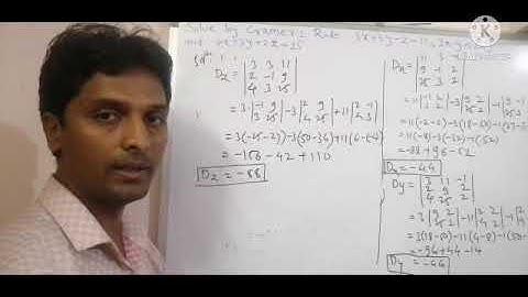 Basic mathematics matrix (Cramer Rule) lec-8