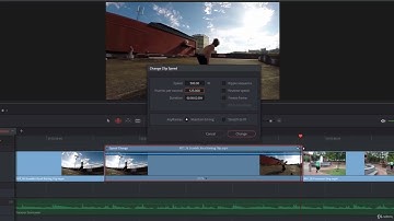 Davinci Resolve  Tutorial 77 How to use the Change Clip Speed Panel   Ripple, Freeze and Reverse