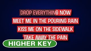 Taylor swift - sparks fly | karaoke higher key