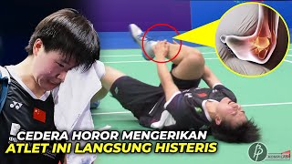 Horor dan Memilukan.! Siapapun Nangis Liat Momen Cedera Atlet Badminton yg Mengerikan ini