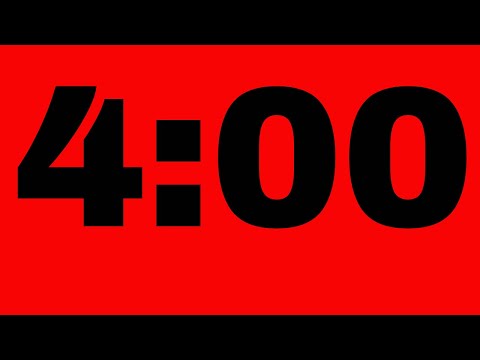 4 Minute Timer: (Alarm At The End)