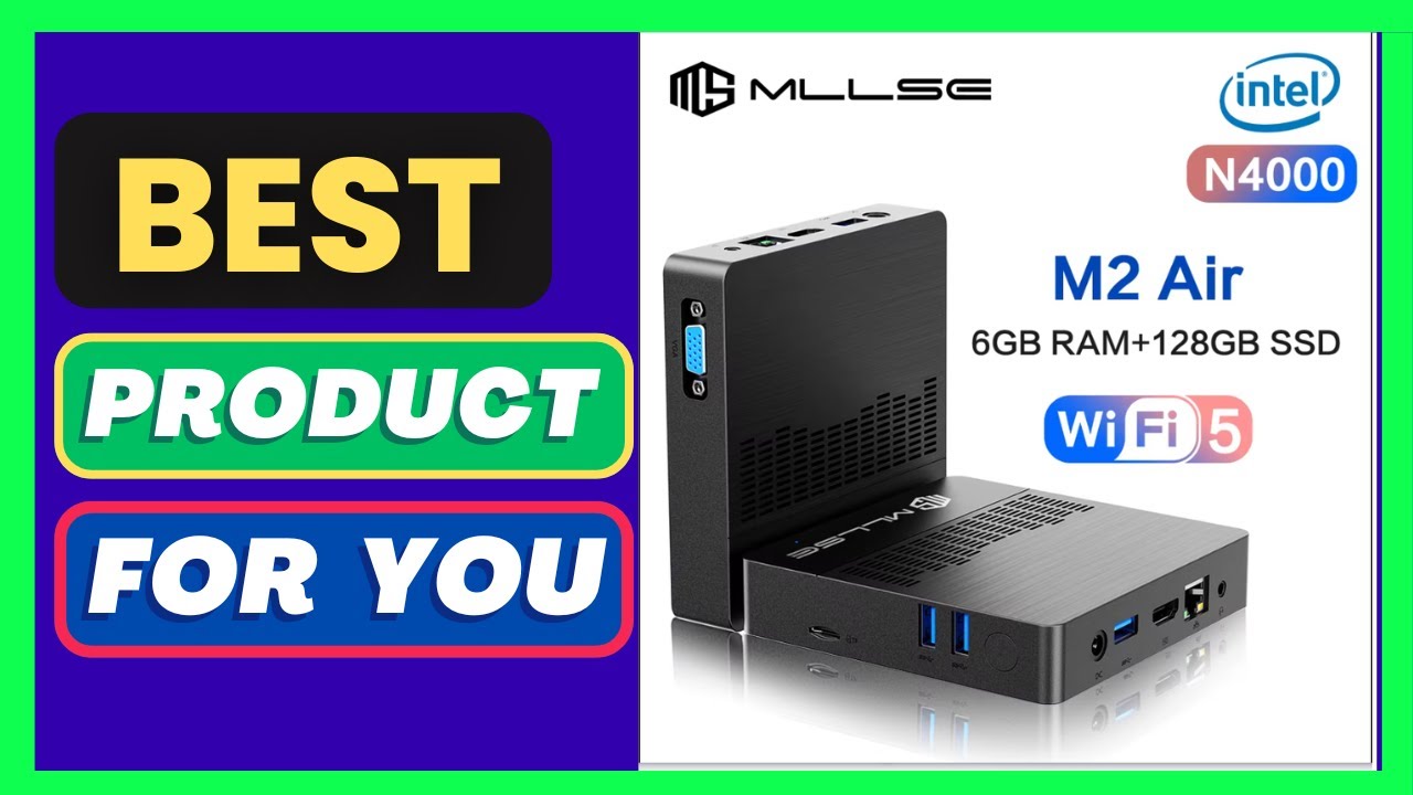 MLLSE Mini PC M2 Air Intel Gemini Lake N4000