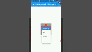 SE 380-Mobile Application Development-Homework 1