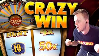 Видео 50x MULTIPLIER on Crazy Time HUGE WIN!! (автор: Slotspinner - Casino Streamer)