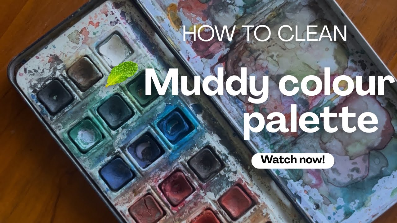 How to clean watercolour palette 