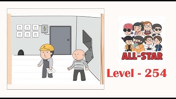Brain test all star level 254 Find a way to open the door.