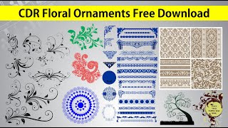 Floral Ornaments CDR File Free Download || Urdu | हिंदी|| #Graphic House