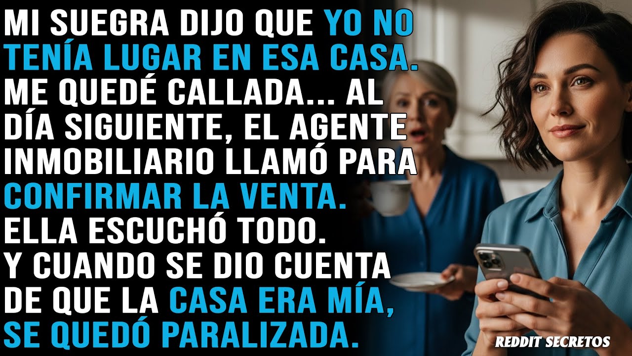Mi suegra dijo que yo no tenía lugar en esa casa. Me quedé callada... Al día siguiente, el agente...