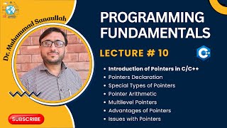 PF Lecture # 10: Pointers in C/C++