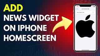 How to add news Widget on Iphone Homescreen : Iphone Customization 2024