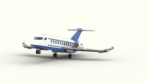 LEGO Bricklink Studio Animation Test 5 - Plane Flying