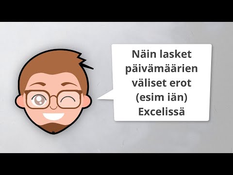 Näin lasket päivämäärien välisen eron Excelissä