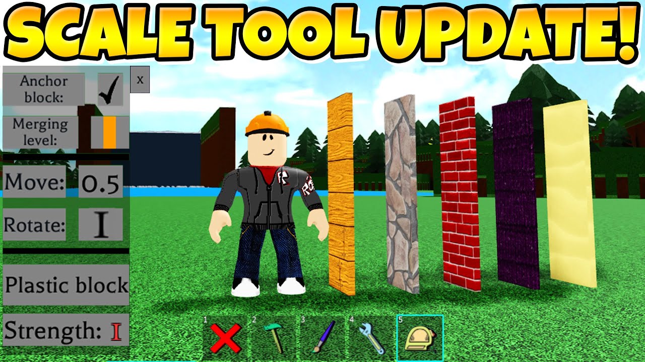 The Scale Tool Update Crazy Build A Boat Youtube
