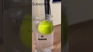 Experiment lemon+water#why lemon floating on salt water