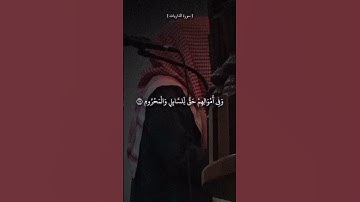 سورة الذاريات الآية (17-22) - عبدالرحمن ناجي  #القران#القرآن_الكريم #تلاوة_خاشعة #اجر_لي_ولك #تلاوة