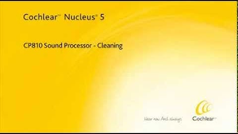 Cleaning your sound processor