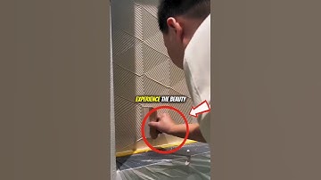 "Amazing 3D Wall Texture Design Using Pattern Trowel | Satisfying Wall Art Technique 2025"