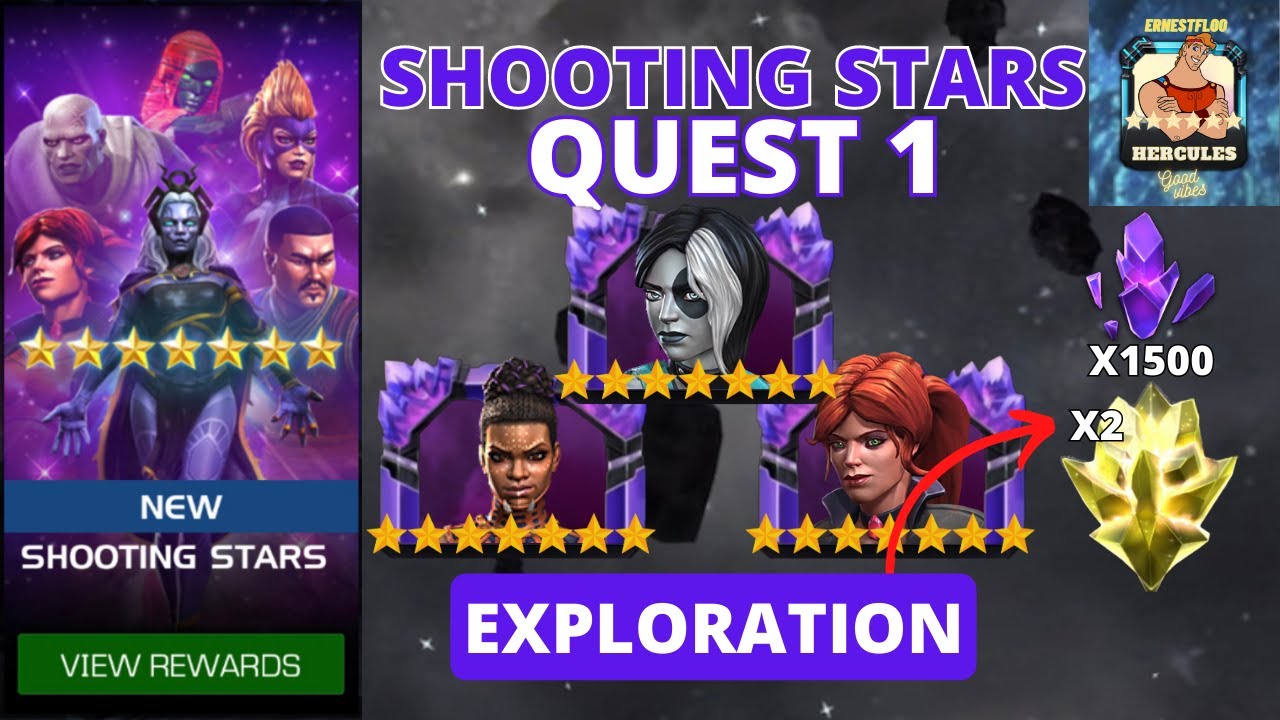 SHOOTING STARS(7*) QUEST 1 EXPLORATION MCOC YouTube