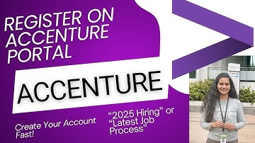 How to Register on Accenture Career Portal #accenturecampus #accenturehiring