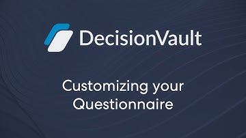 Setup your Questionnaire