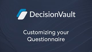 Setup your Questionnaire