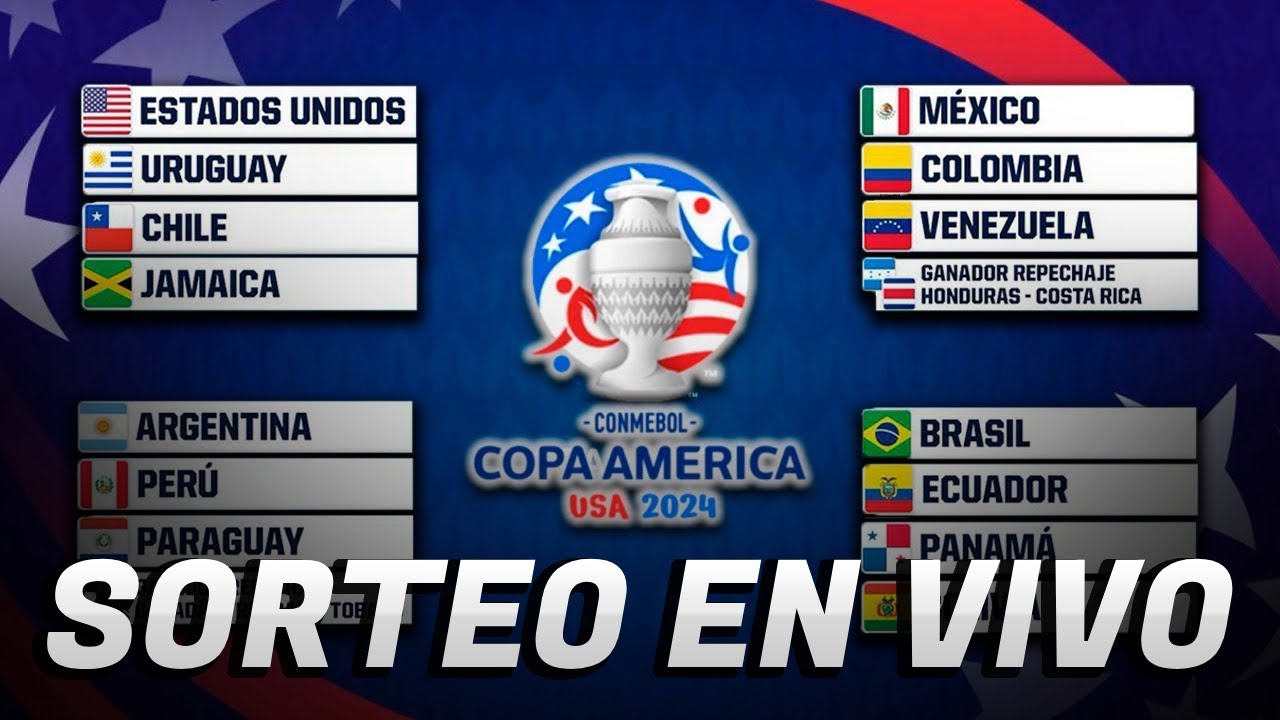 COPA AMERICA 2024 SORTEO EN VIVO ⚽ BOMBOS Y FASE DE GRUPOS YouTube