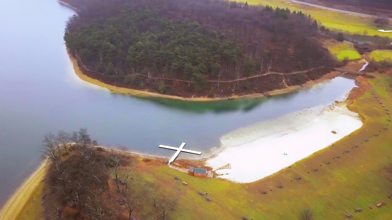 Lake Habeeb flyover at Rocky Gap State Park, Maryland YouTube