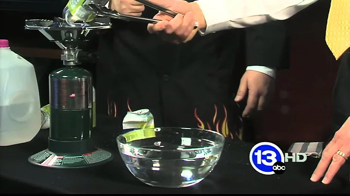 Crush a soda can with air pressure