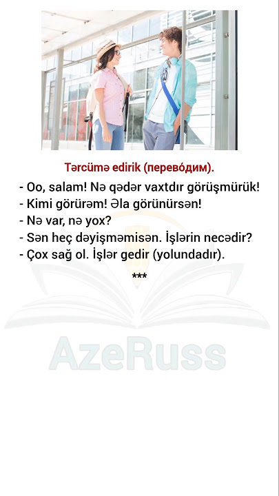 Rus dili oyrenmek. Tercume