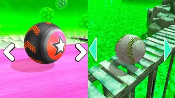 Going Balls VS Rollance Ball Android iOS Gameplay ,Walkthrough,All Level  Ball Colour Run New Update