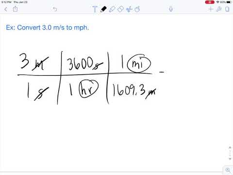 How to convert m/s to mph