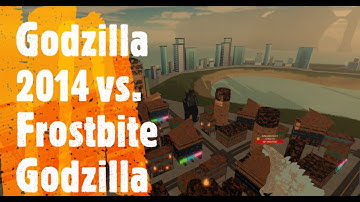 Godzilla 2014 vs. Frostbite Godzilla - Roblox Kaiju Universe