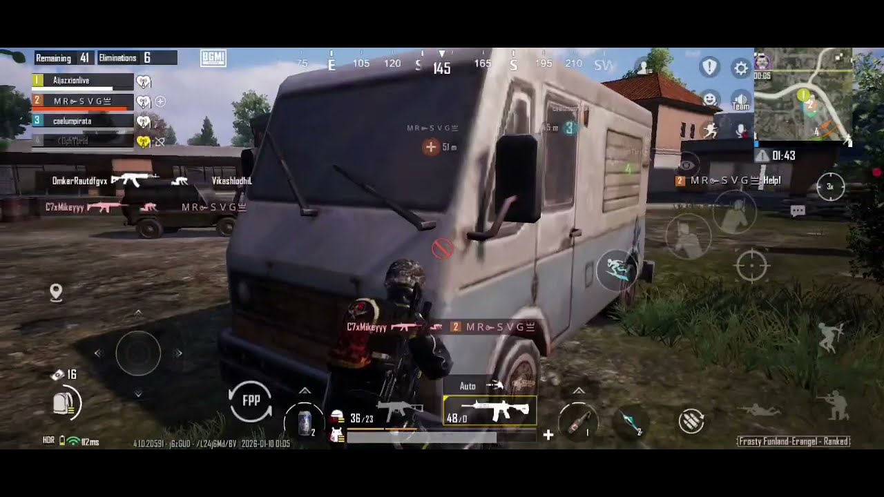 Bgmi full rush gameplay back to back kills full match clip 