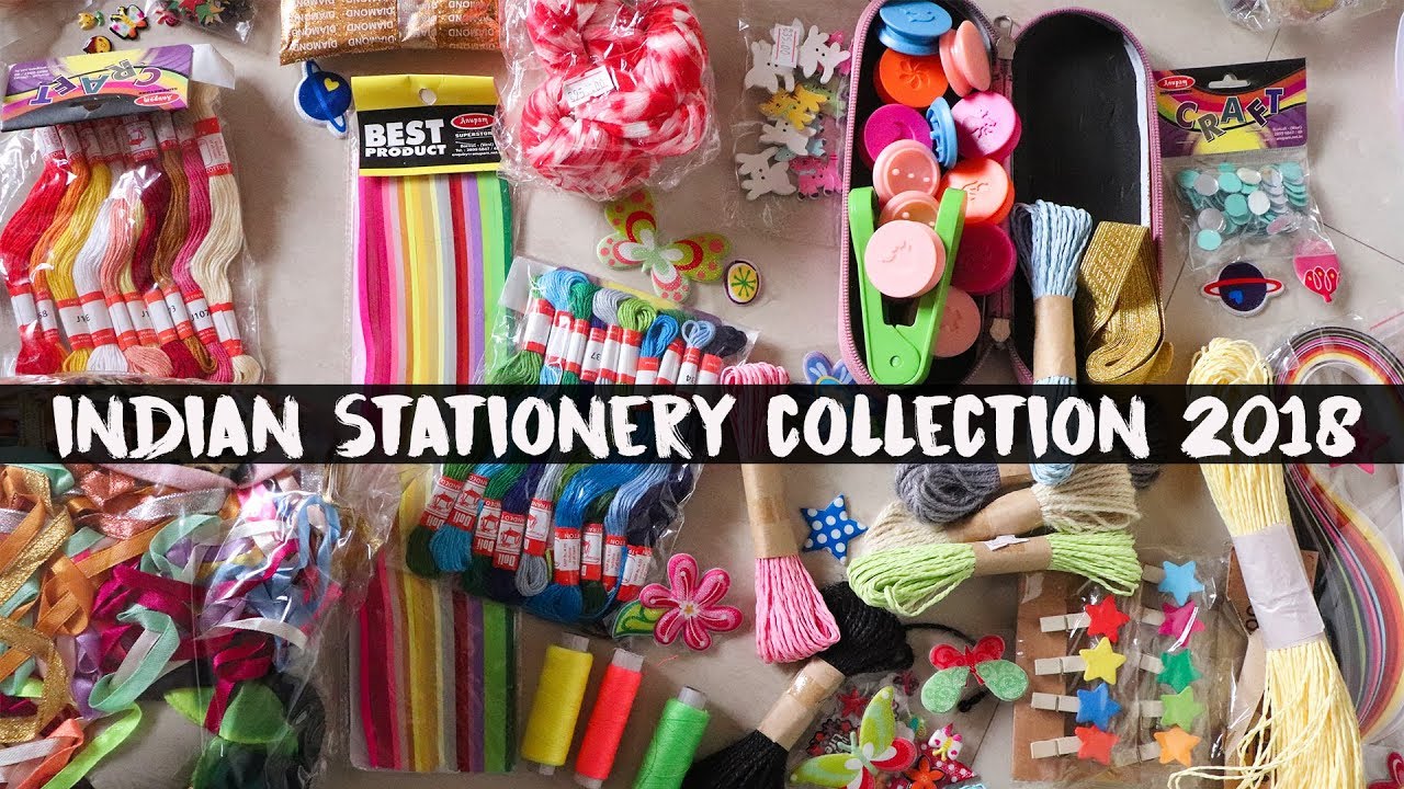 MY STATIONERY COLLECTION Part 1! INDIA 2018 Giveaway | Heli Ved