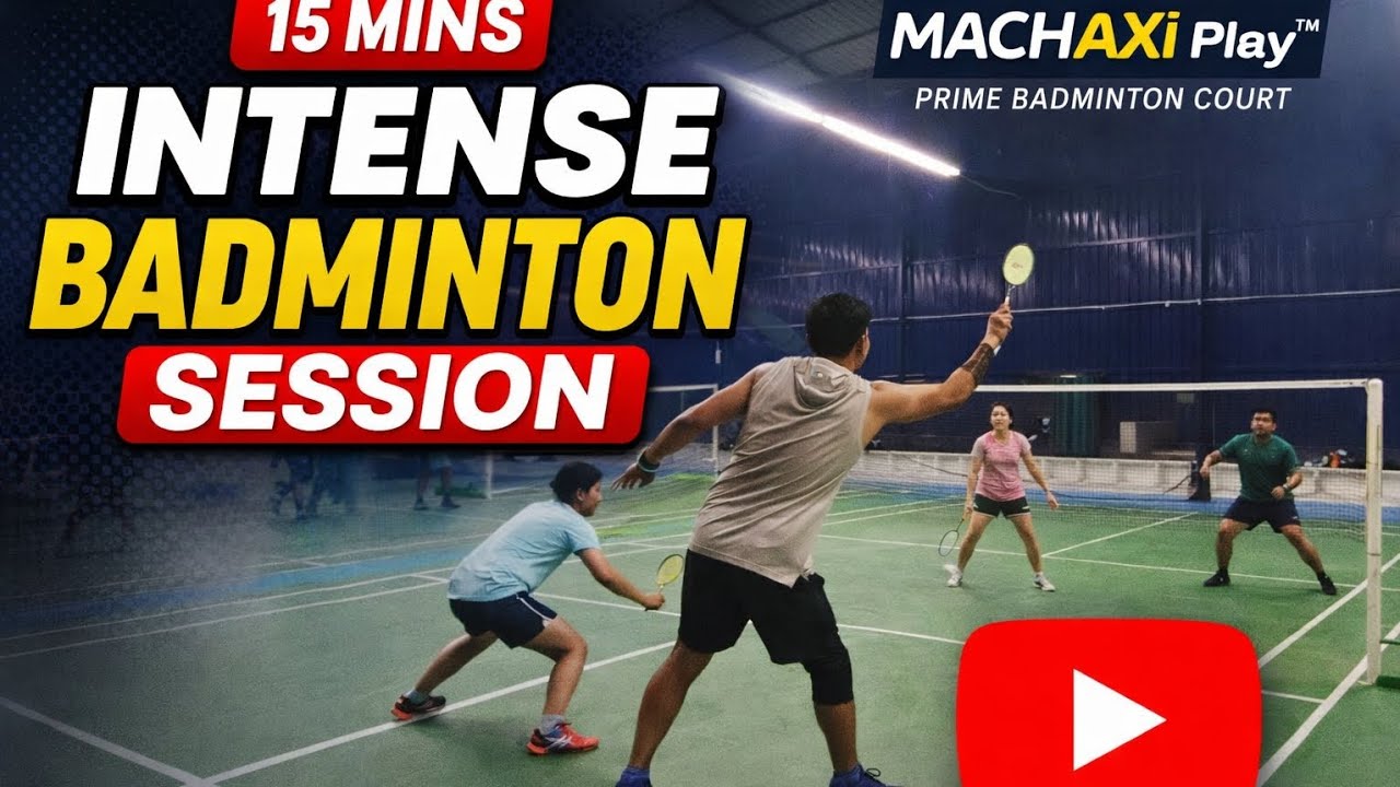 15 Minutes of INTENSE Badminton 🔥 | Badminton Doubles Rally | Machaxi Play™ Prime Court 🏸 