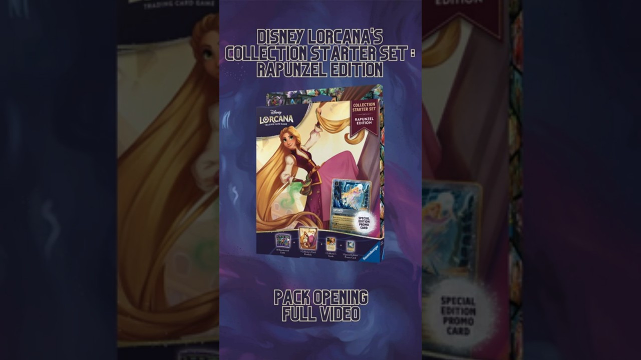 The New Disney Lorcana Rapunzel Collector starter set: First Look