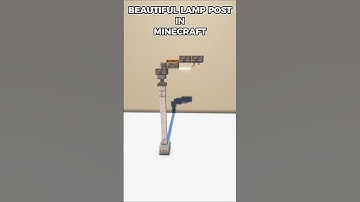 Modern Lamp Post in Minecraft #minecraft #minecrafttutorial #shorts