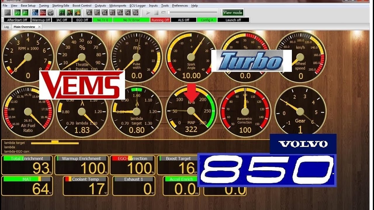 Vems Simulation Example Возможности блока управления двигателем Vems - YouTube