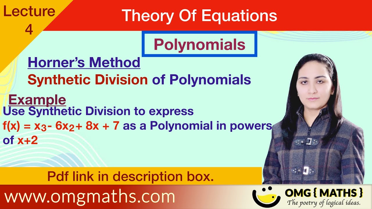 Synthetic Division | Example |Horner's Method | Synthetic division of ...