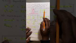 How to calculate maximum height reached of projected ball, initial speed, acceleration due gravity