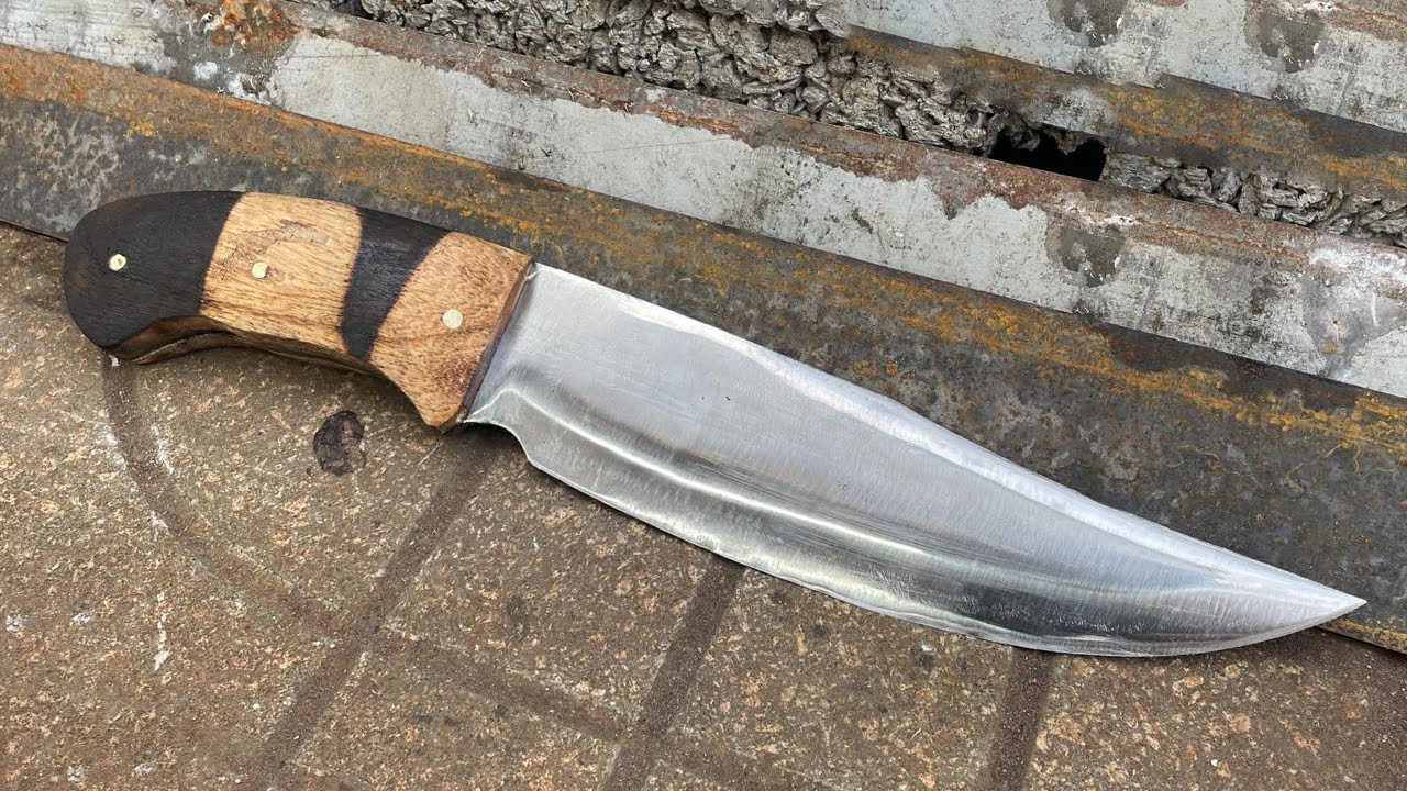 Creating Sharp Knife: Bowie from Leaf Spring