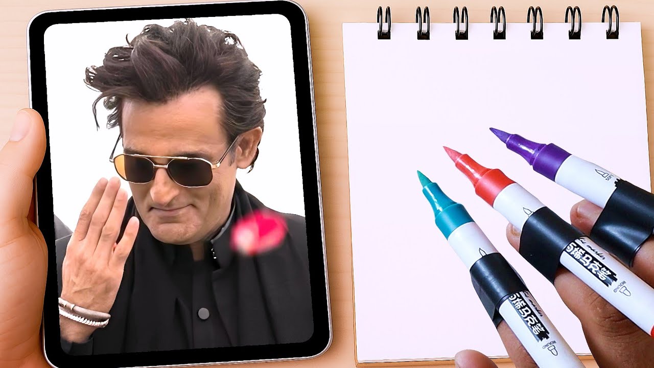 AKSHAY KHANNA'S EPIC GLOW UP! ✨ Drawing Him in a STYLIZED NEW LOOK