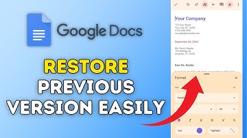 How to Restore Previous Version in Google 2025?