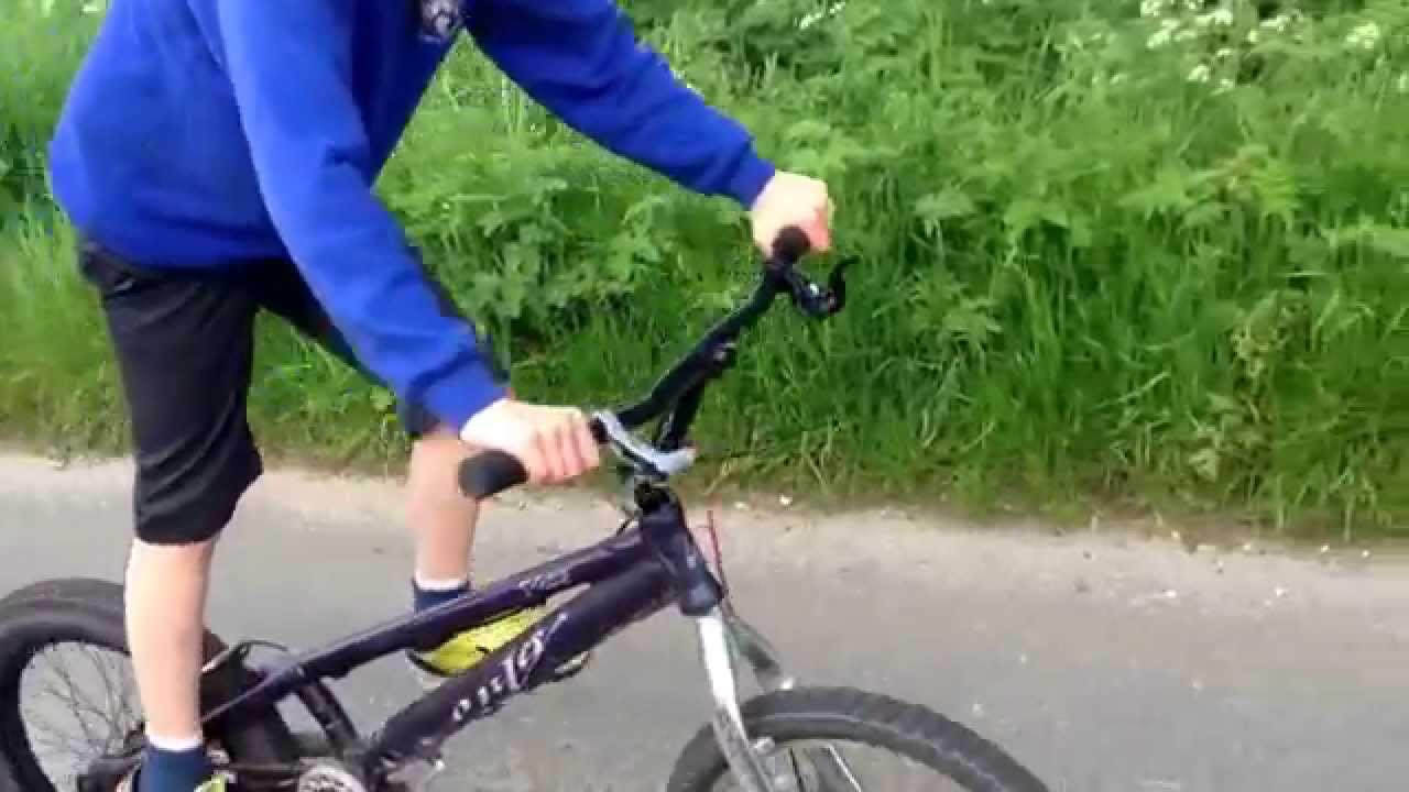 Trials bike wheelie YouTube