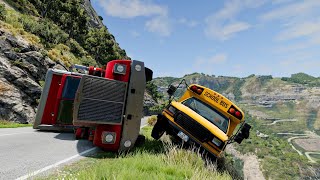 Cliff Drops [3] ▶️ BeamNG DRIVE Realistic Cars Crash cars Cliff Drops