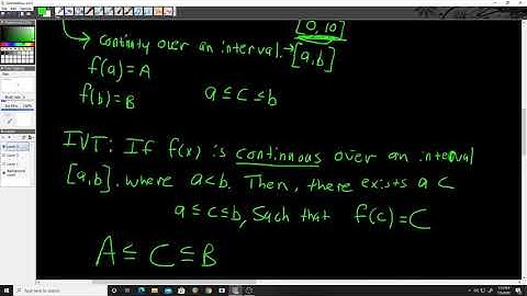 AP 1.16 Intermediate Value Theorem