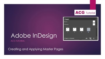 Creating and Applying Master Pages - In Adobe InDesign CS6 - By Amol Gulekar | in Hindi